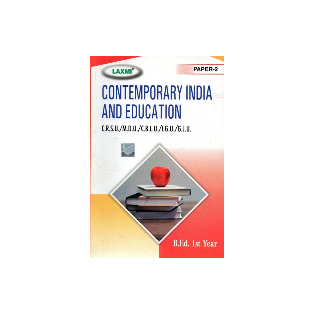 Laxmi B.Ed 1st year Contemporary India and Education (English Medium)