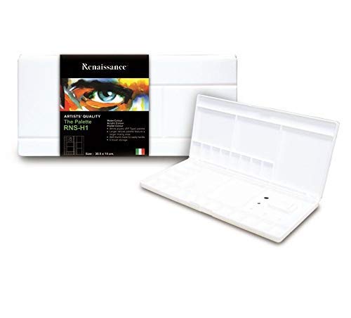 Renaissance Foldable Watercolour Mixing Palette - 30.5 x 14 cm, Model RNS-H1