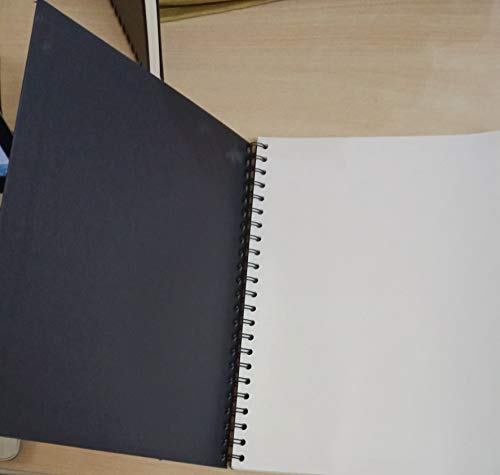 Renaissance & Fabriano A4 Size Spiral Sketch Book (90 GSM, 60 Sheets), Model RH. 103