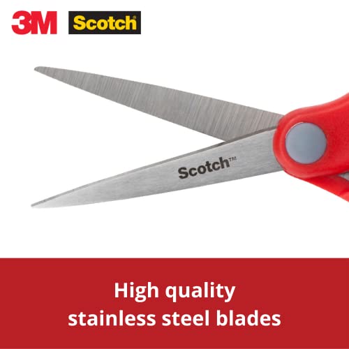 Scotch 3M Scotch Scissors | 6" Multipurpose | Comfort Grip Handle And Stainless Steel Blades | Paper, Photos, Crafts