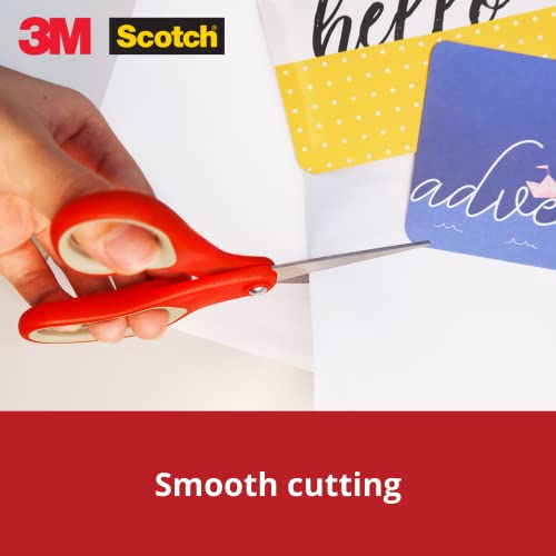 Scotch 3M Scotch Scissors | 6" Multipurpose | Comfort Grip Handle And Stainless Steel Blades | Paper, Photos, Crafts