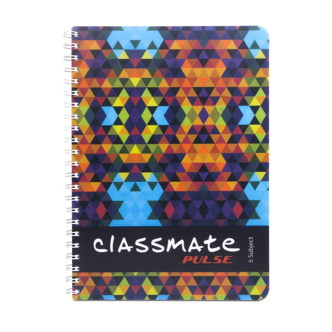 Classmate Soft Cover 6 Subject Spiral Binding Notebook, Unruled, 302 Pages (Design May Vary)