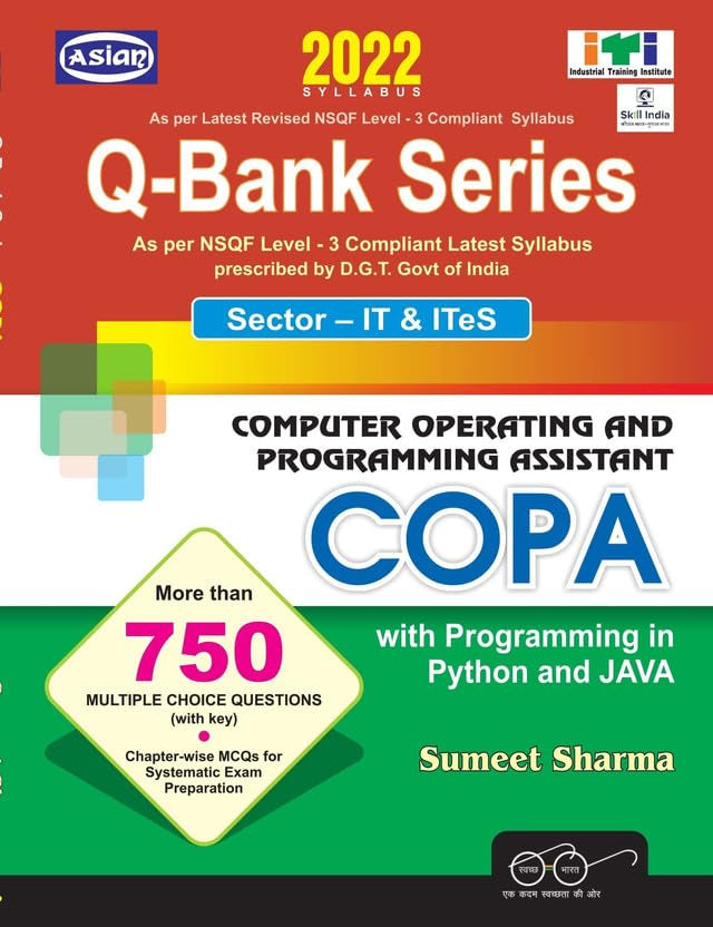 Asian Q-Bank Series COPA (With Python and Java) (NSQF Level-3 Syllabus)