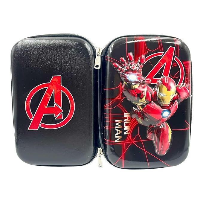 Iron-Man Kids Pencil Case – Stylish, Multipurpose Stationery Box