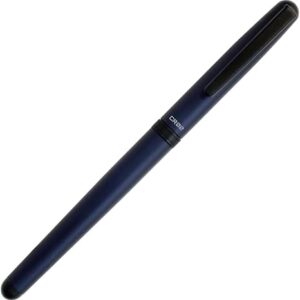 OHTO CR02 Ceramic Rollerball Pen with Matte Trim – 0.5mm Black Ink – Matte Blue/Matte Wine/Matte Silver