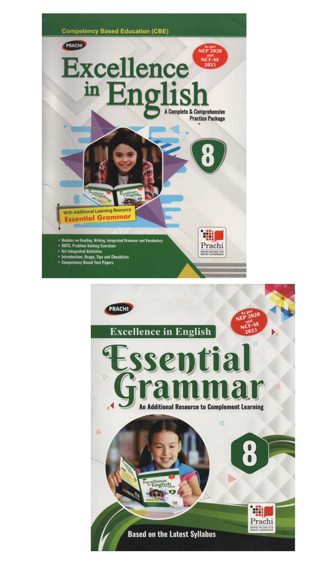 Prachi Excellence in English - A Complete & Comprehensive Practice Package-8th