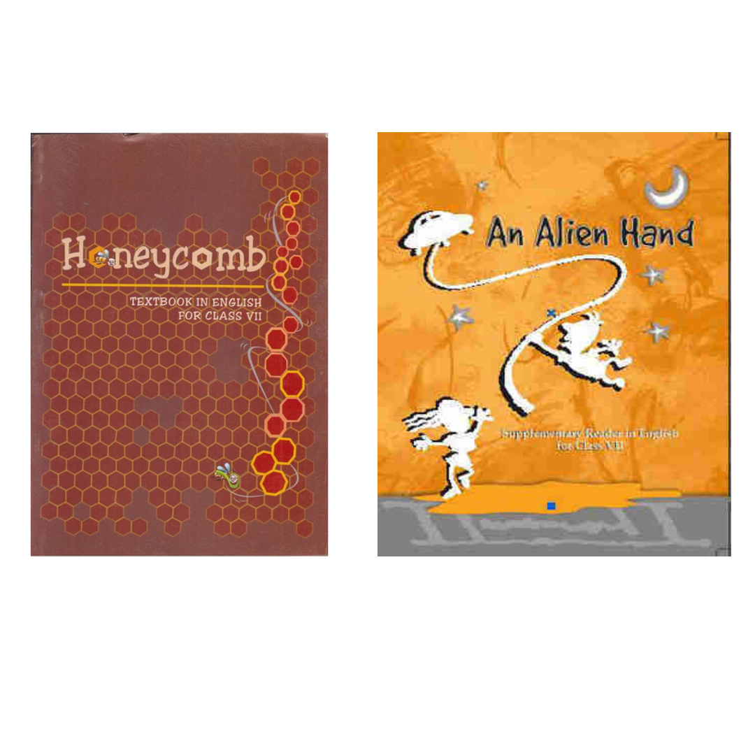 N.C.E.R.T English (Honeycomb || An Alien Hand) Text Book-7 (With Buinding Cover)