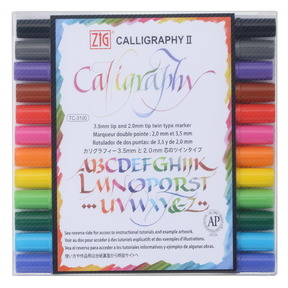 ZIG CALLIGRAPHY Ⅱ 24 color set 24V