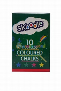 Skoodle Dustless Coloured Chalk (Pack of 24 Pkt)