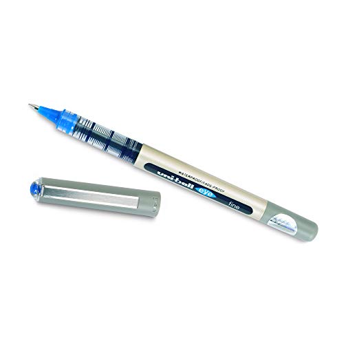 UNI-BALL Eye UB157 0.7mm Roller Ball Pen | Blue Ink, Pack of 3