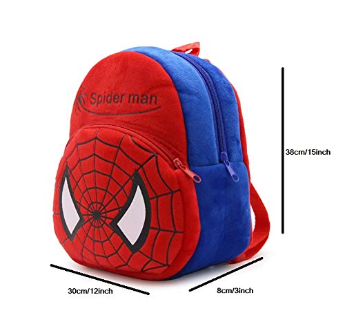 blue tree 10 Liters Kids Backpack Mini Travel Bag 1-6 Years Spider,Red