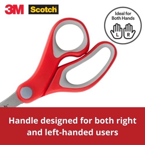 Scotch 3M Scotch Scissors | 6" Multipurpose | Comfort Grip Handle And Stainless Steel Blades | Paper, Photos, Crafts