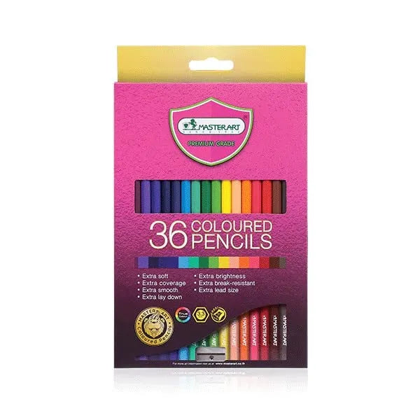 Master Art Premium Grade Coloured Pencils (Set of 36 Pencils)