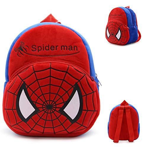 blue tree 10 Liters Kids Backpack Mini Travel Bag 1-6 Years Spider,Red