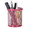 SAYA Metal Mesh Pen Holder – Pack of 2 Desk Organizer Set for Office, School, Home – Ideal for Pens, Pencils, Scissors, Stationery Stylish Desktop Organizer for Students, Professionals