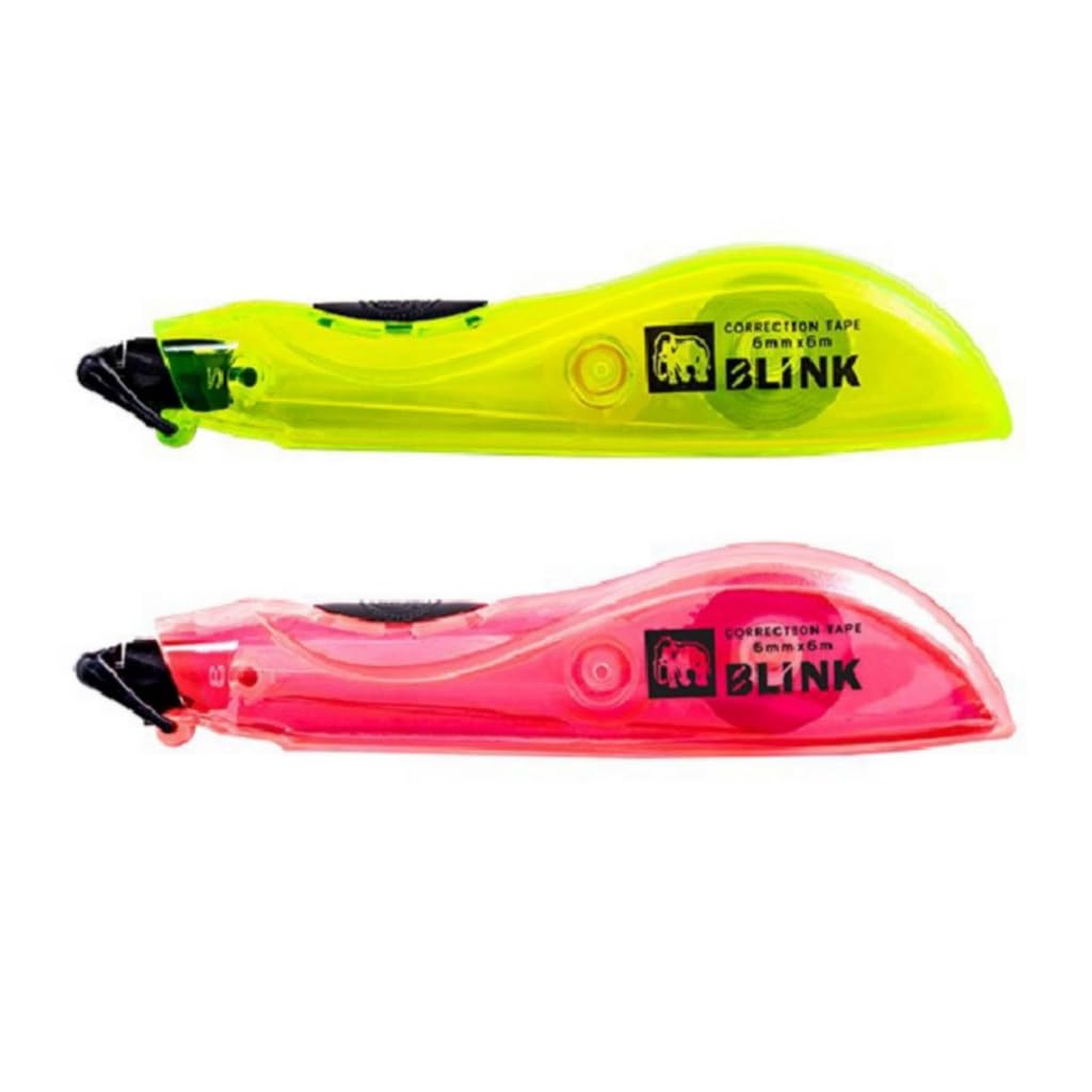 Elephant Blink Correction Tape – 6mm – Green/Pink