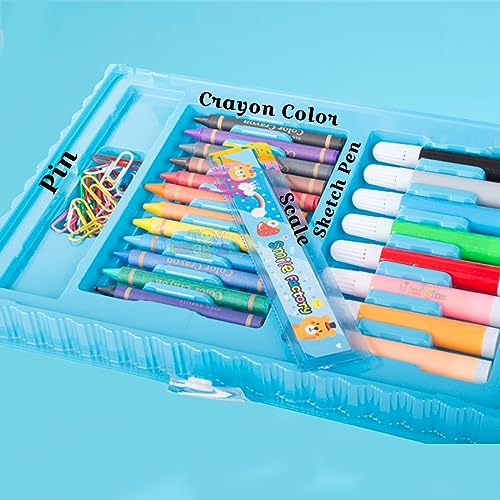 Toy Imagine Color Set for Kids Drawing Doodle Sketch Crayon Painting Water Paint Art Colour Kit Toys Birthday Return Christmas Gift Boys Girls Age : 3 5 Years Old Stationery(Color Set 68)