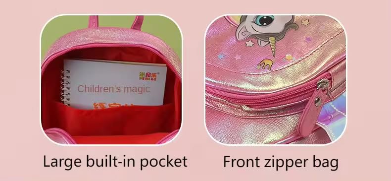 Cuty Kraft Glitter Bags for Kids- Mini Backpack for Girls, Picnic bags for girls, fancy Bags for Girls- Random design