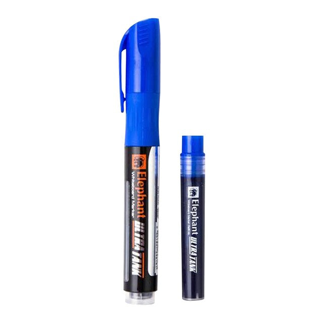 Elephant Ultra Tank Whiteboard Marker with Refill Ink – 5mm – Black/Blue/Red
