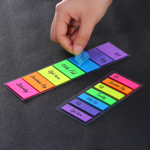 Elephant Sticky Note Index Tabs – Neon (3 Colors, Pack of 2)