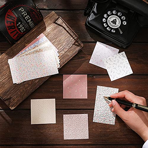 HASTHIP® 360 Sheets Vintage Scrapbook Paper Supplies DIY Journaling Supplies for Writing Drawing Scrapbook Materials for Craft Travel Journal 6 Sets