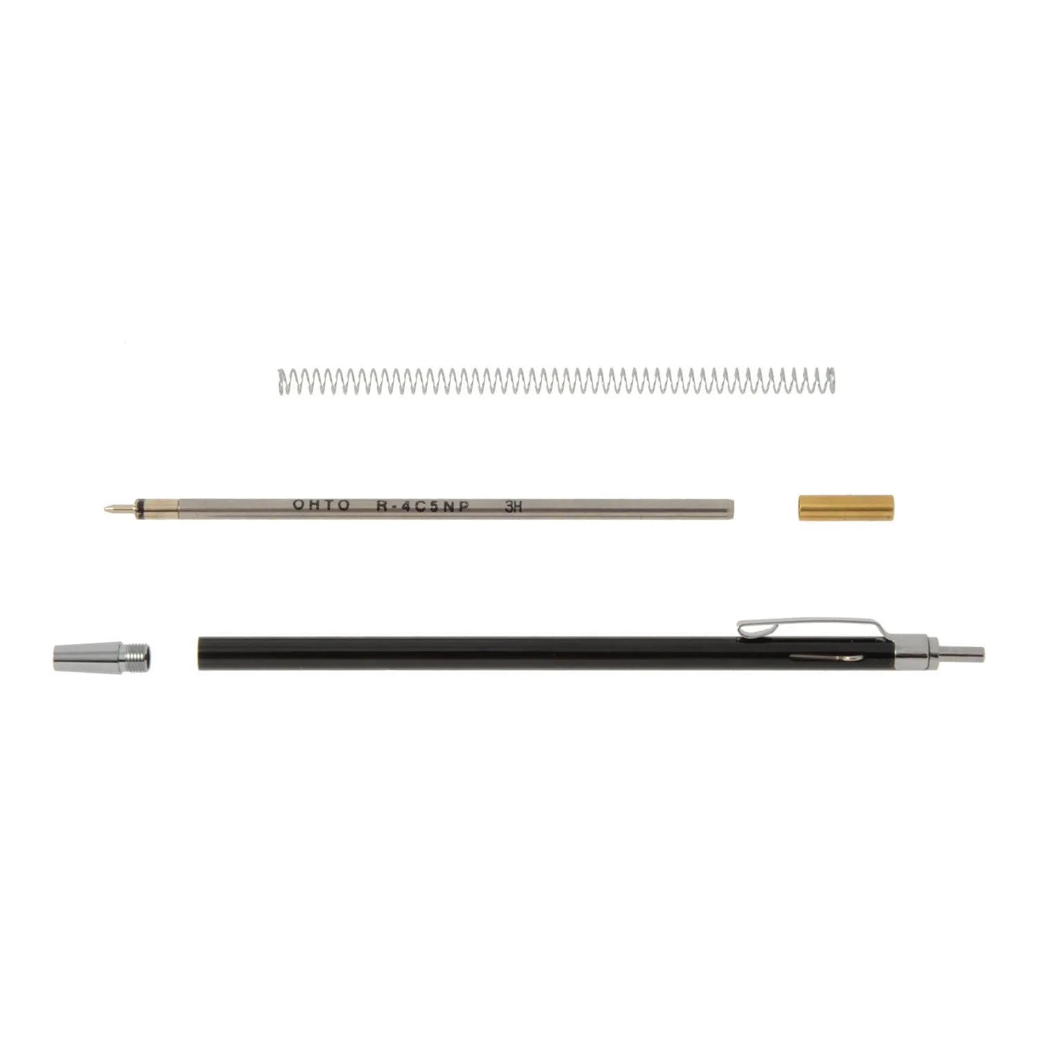 OHTO Minimo NBP-505MN Ultra-Slim Ballpoint Pen – 0.5mm Black Ink – Black/Blue/Green/Pink