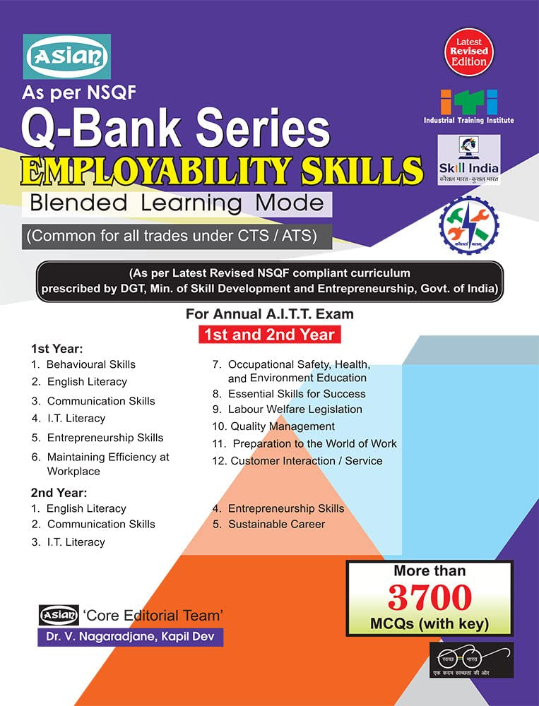 Asian Q-Bank Series Employability Skills (Blended NSQF) (1st & 2nd Year)