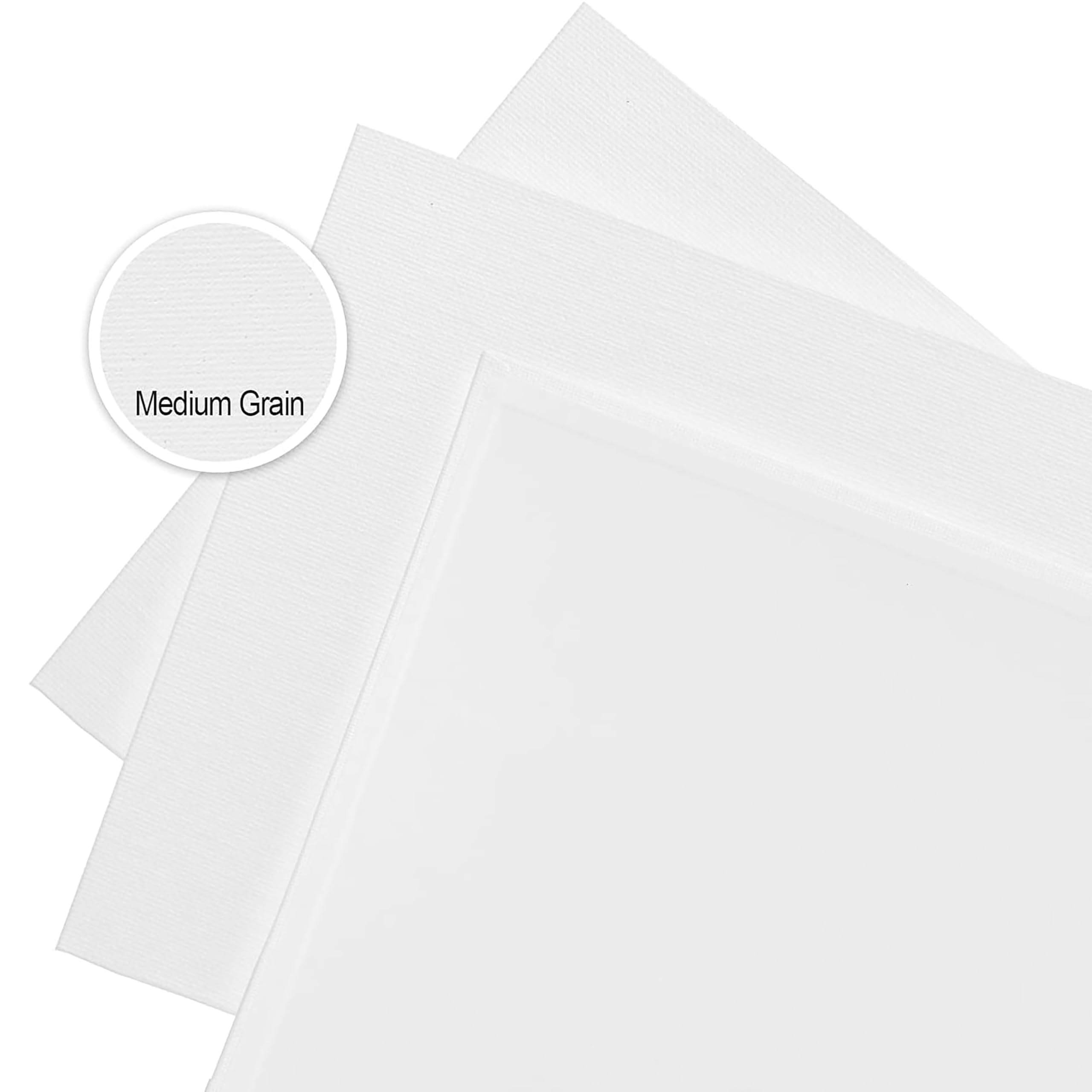 Rousrie Canvas Board for Acrylic, Gouache, Watercolour,Ink Painting Board, Art Supplies for Artist (100% Cotton Canvas)(12 PC (4x4Inches))
