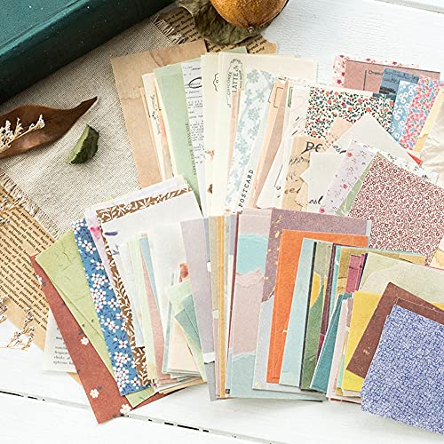 HASTHIP® 360 Sheets Vintage Scrapbook Paper Supplies DIY Journaling Supplies for Writing Drawing Scrapbook Materials for Craft Travel Journal 6 Sets