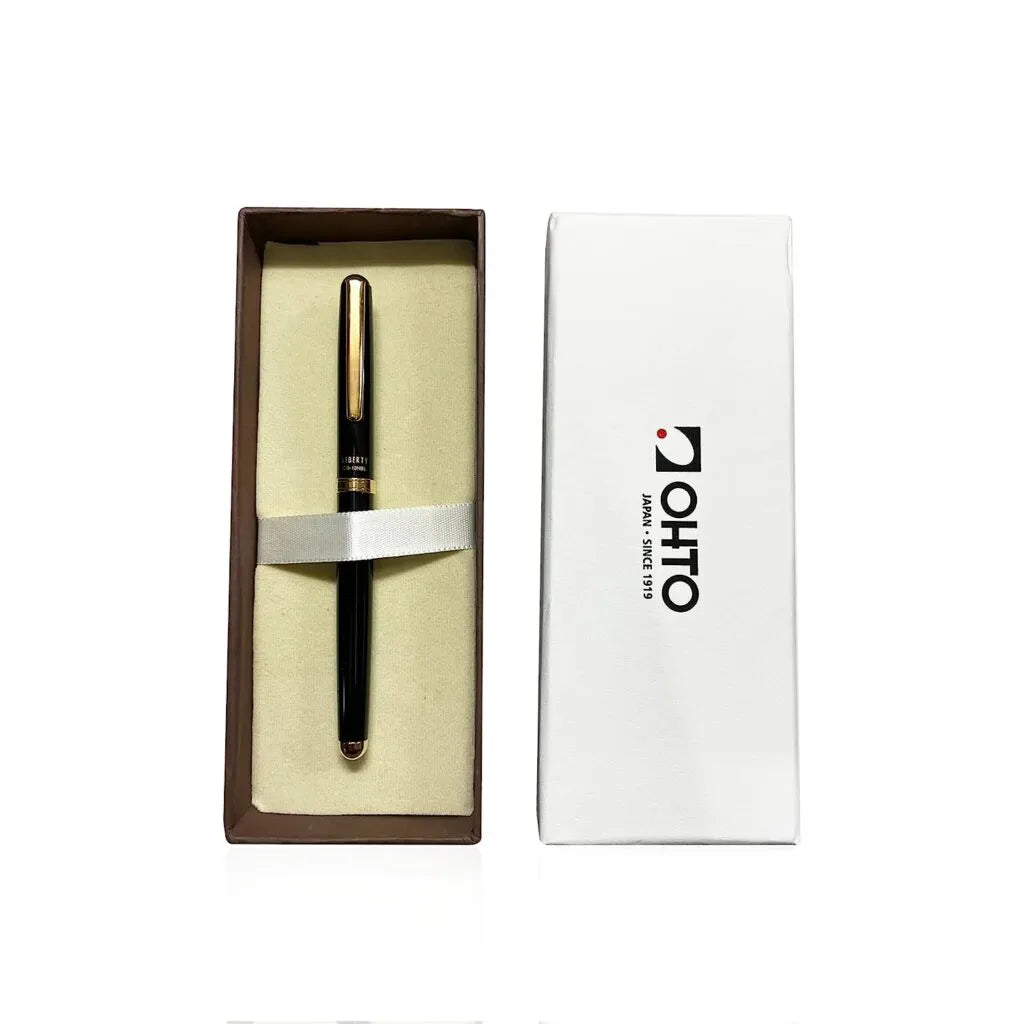 OHTO Liberty CB-10NBL Ceramic Rollerball Pen – 0.5mm Black Ink – Black/Blue/Brown/WineRed