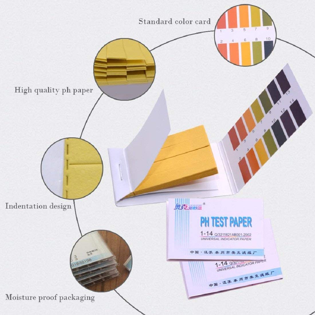 Konvio Neer Full pH 1-14 Test Indicator Litmus pH Paper, ph Meter, Litmus Paper for Water Testing, Water and Soil testing with 80 PH Strips, 1-14 Test Indicators, pH Strip (80 Strips)