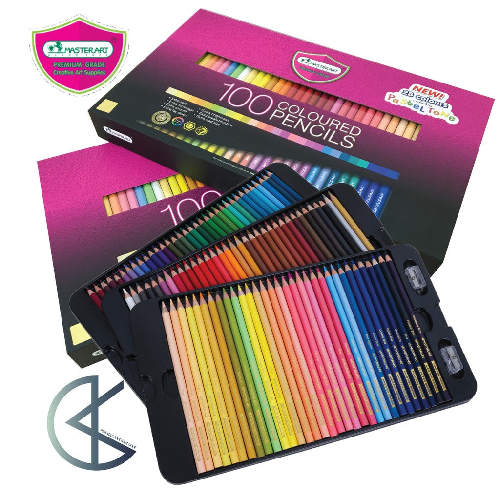 Master Art Premium Grade Coloured Pencils (Set of 100 Pencils)