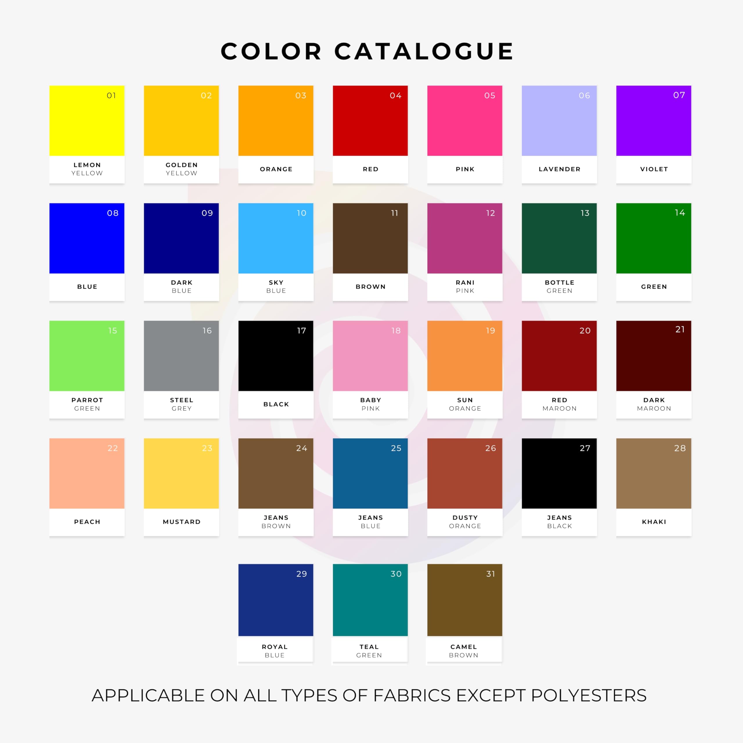 Kadam Pakka Rang Fabric Dye Colours | 10 sachets of Shade 17 Black Colour with 5 sachets of DyFix Colour Fixer Liquid | Fabric Dye Colours for Old Clothes and Faded Jeans | Permanent Fabric Dyes