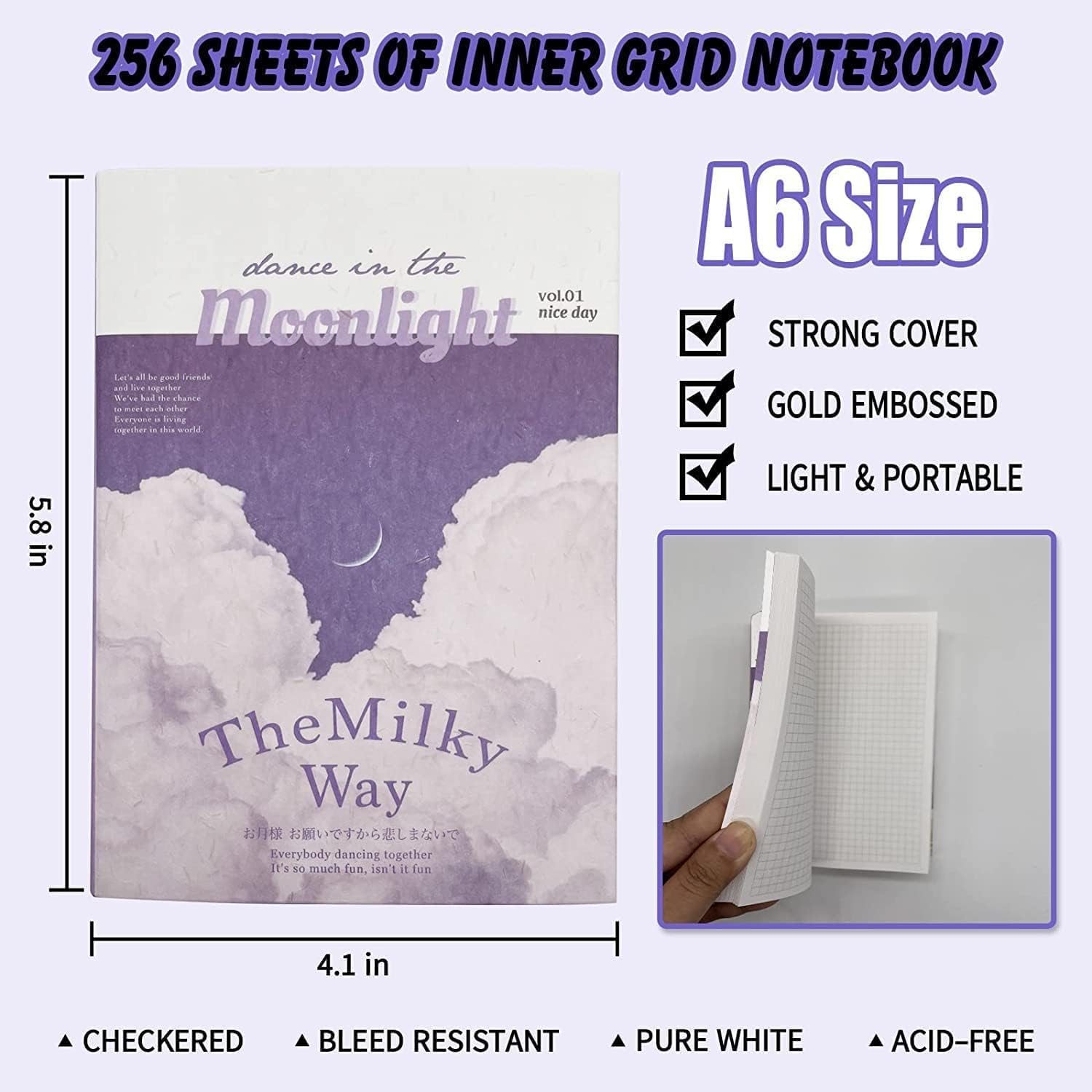 LANLOY 346pcs Journal Supplies Kit Vintage Scrapbook Stickers Art Journaling Bullet Junk Journal Planners DIY Decoration Paper Stickers Craft Kits Notebook Collage Album (Purple Book)