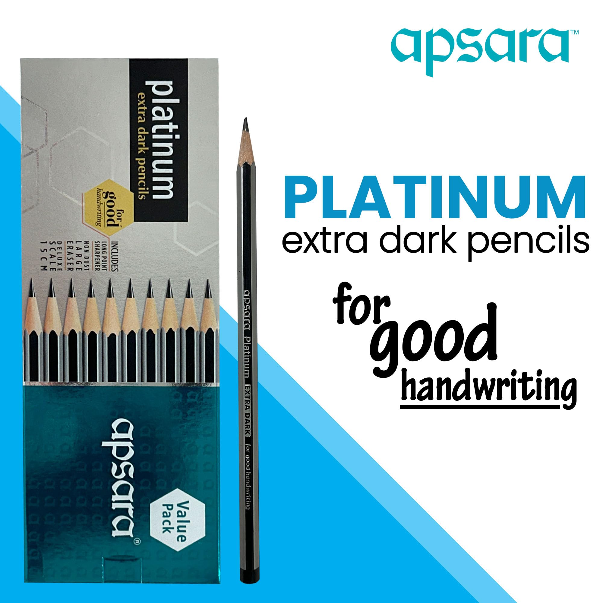 Apsara Platinum Pencils Value Pack - Pack of 20