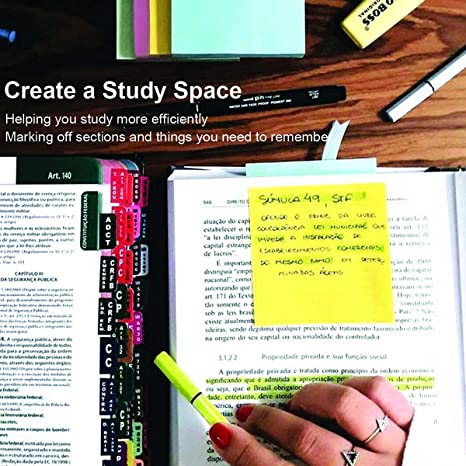 Elephant Sticky Note Index Tabs – Neon (3 Colors, Pack of 2)