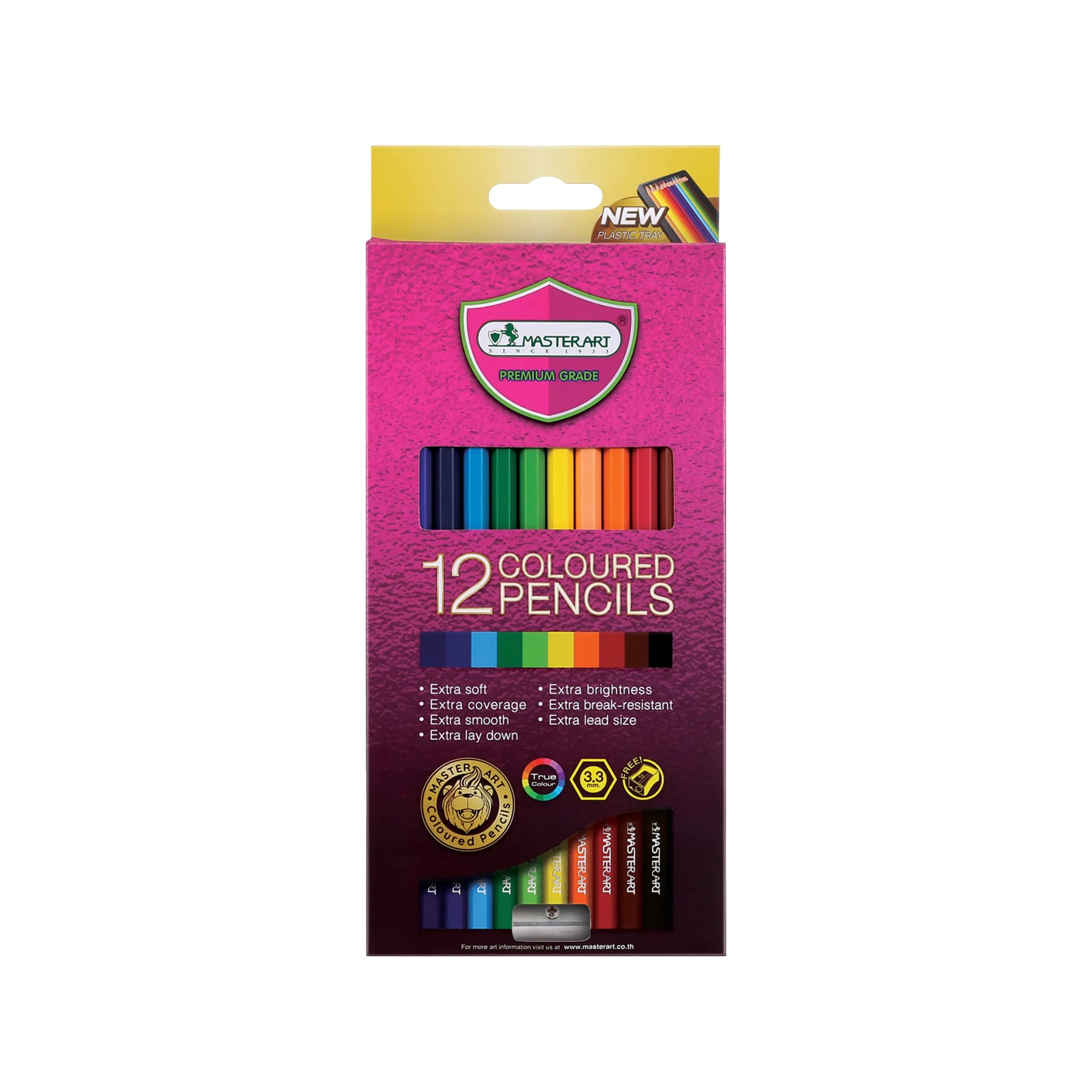 Master Art Premium Grade Coloured Pencils (Set of 12 Pencils)