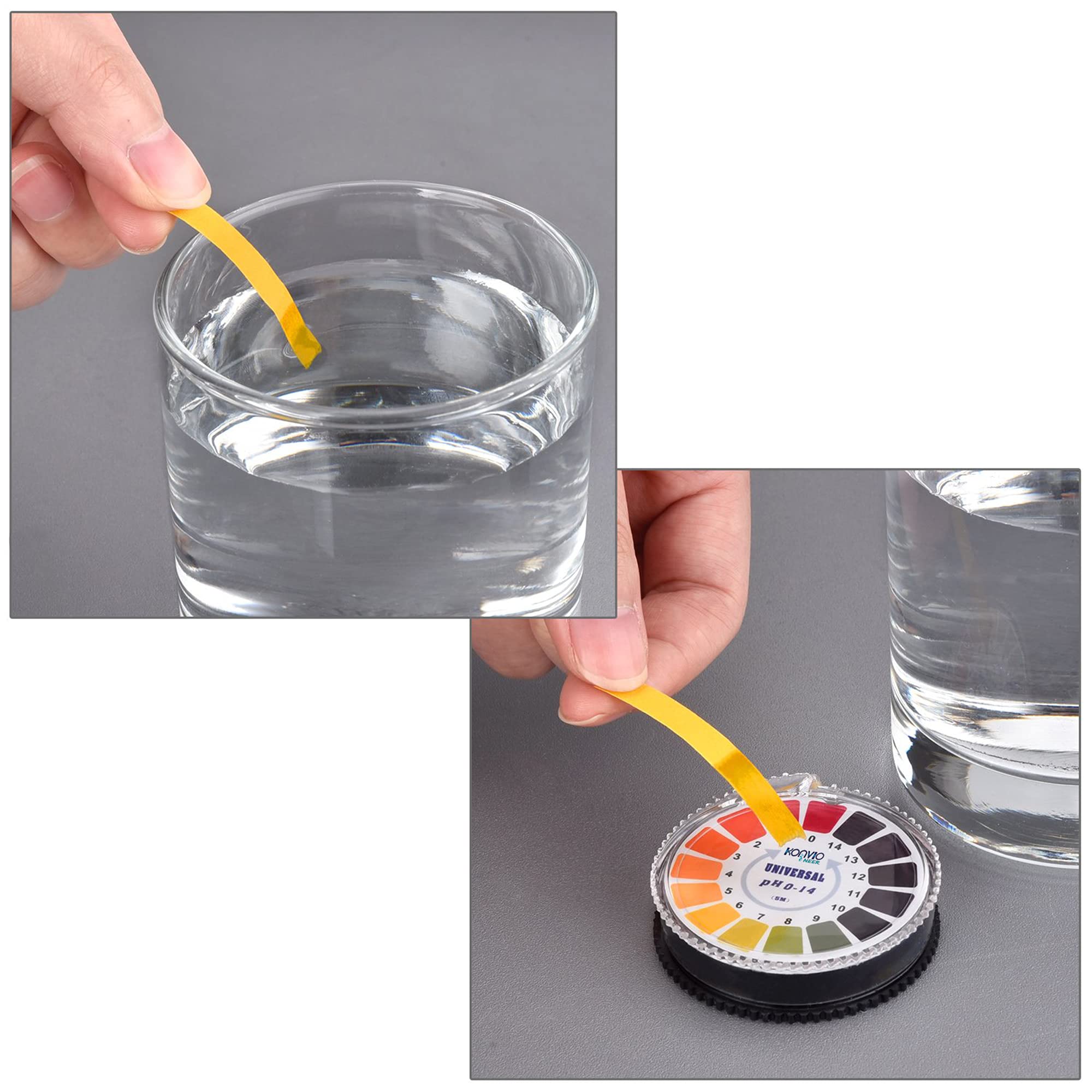 Konvio Neer pH Test Paper Roll, pH Strips Indicator, Litmus Paper, pH Measure Full Range 0-14 for Soil and Water Test,(16.4 ft/5 Meter)