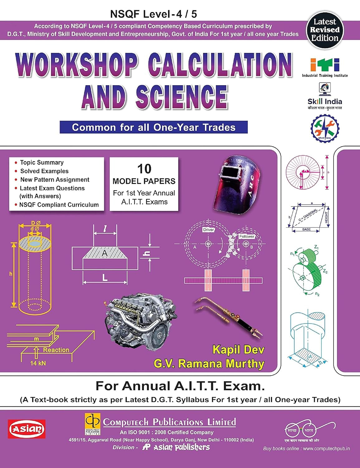 Asian Workshop Calculation and Science (Common for all One-Year Trades) (NSQF Level-4/5 Syllabus)