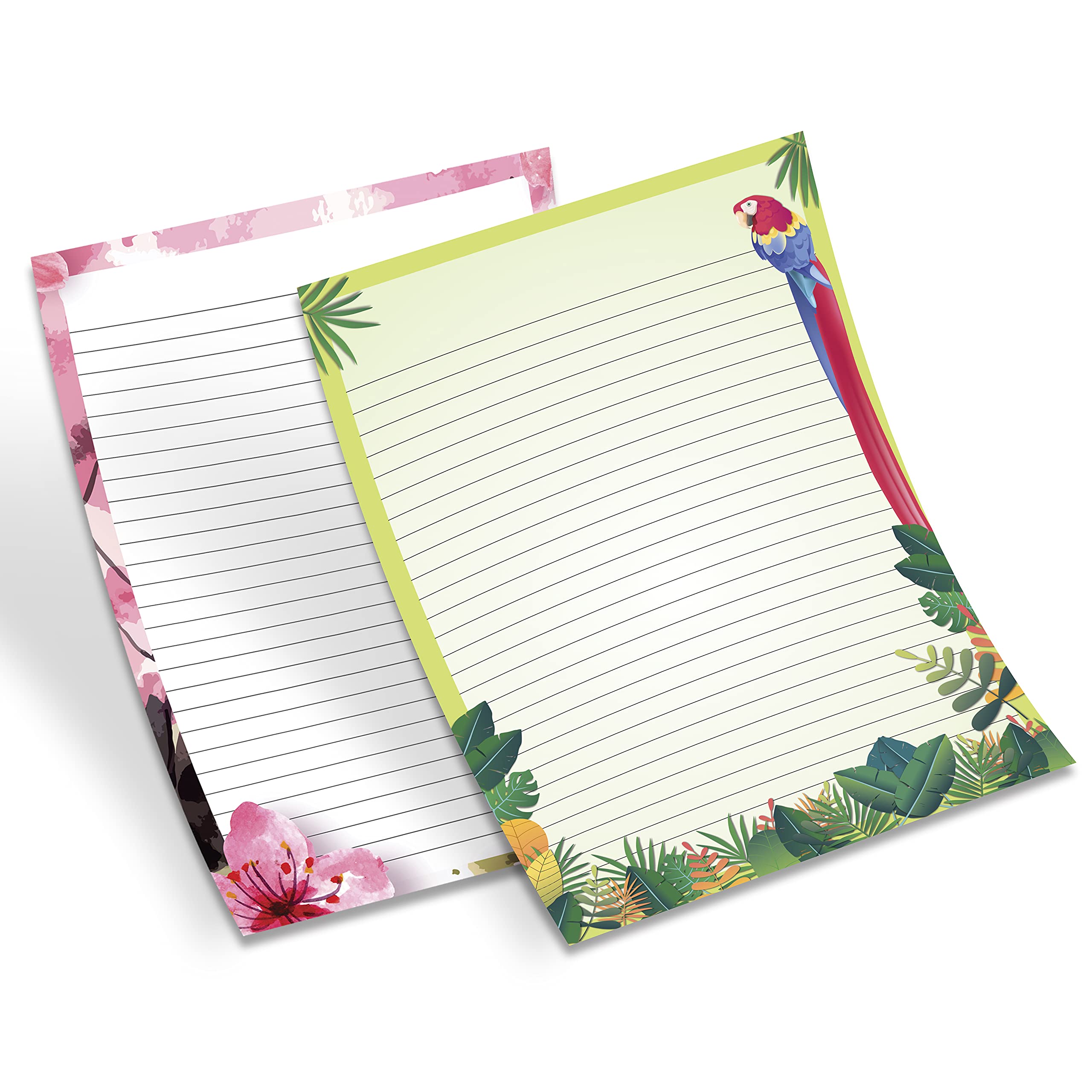 Clickedin One Side Ruled A4 Size Designer Page Sheet for Project School, Colleges, Project, Assignments, Practical Multipurpose 20 Pages