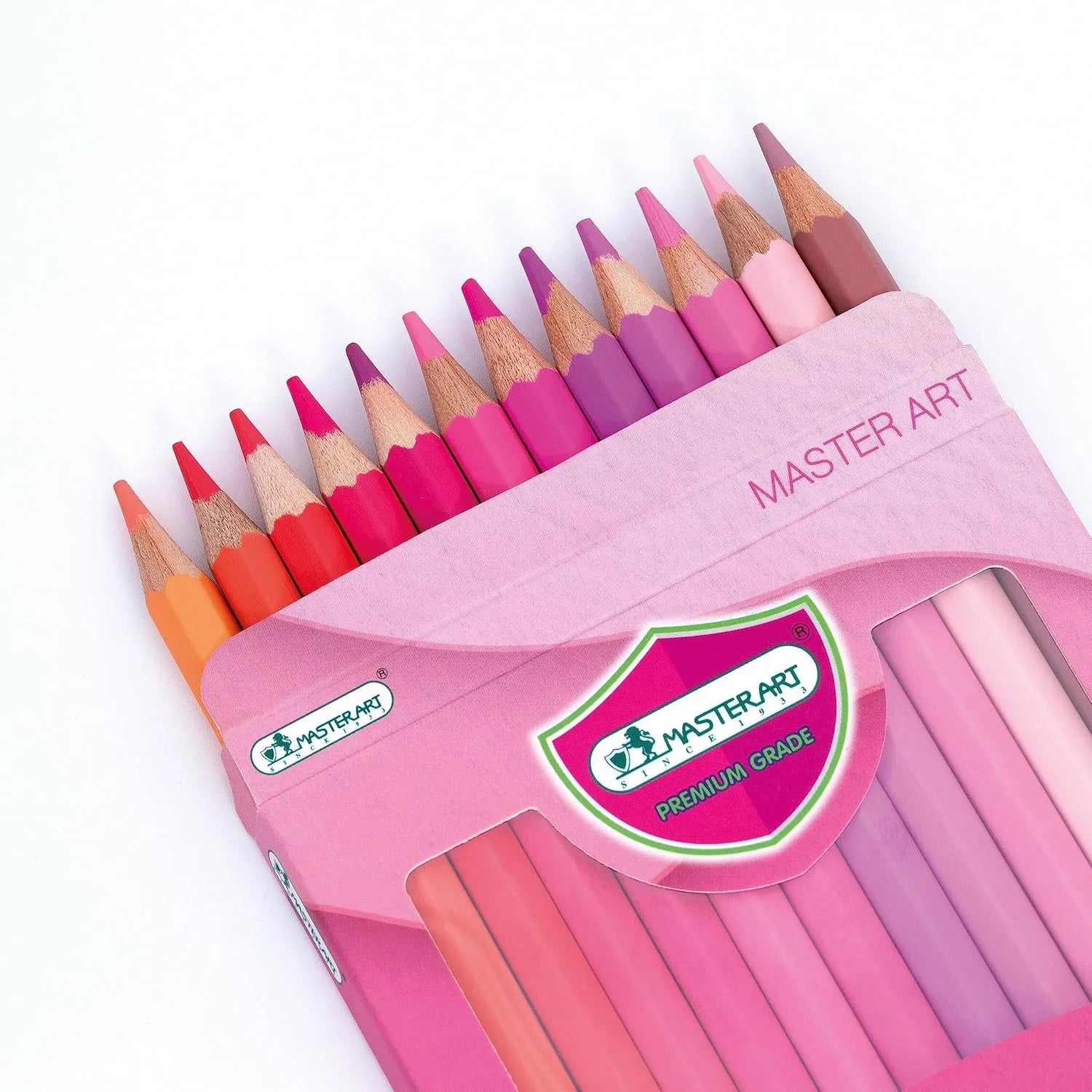 Master Art Pink Tones Coloured Pencils (Set of 12 Pencils)