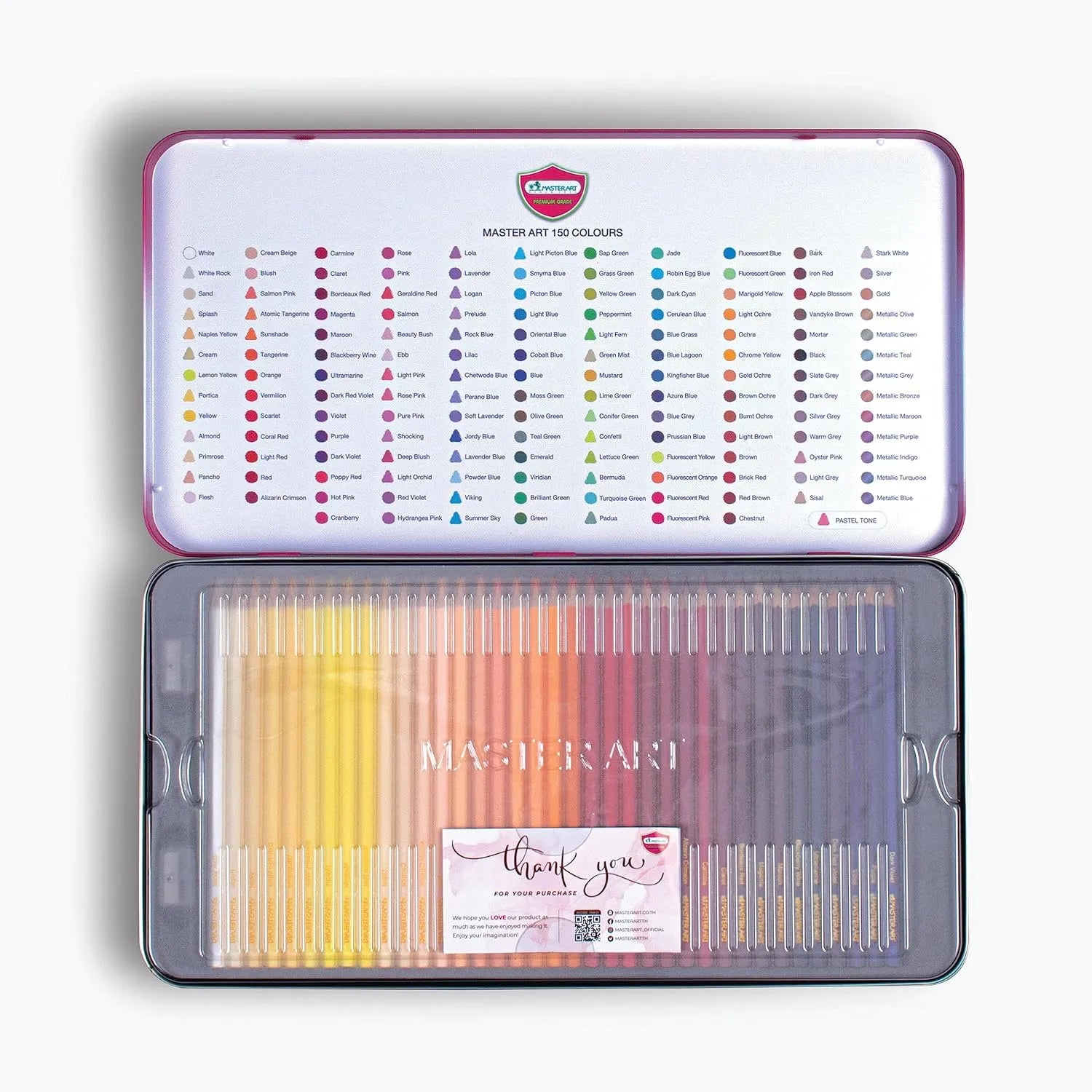 Master Art Premium Grade Coloured Pencils (Set of 150 Pencils)