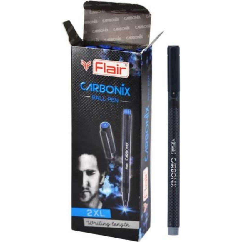 Flair Carbonix Ball Pen Blue (Pack  Of 20)