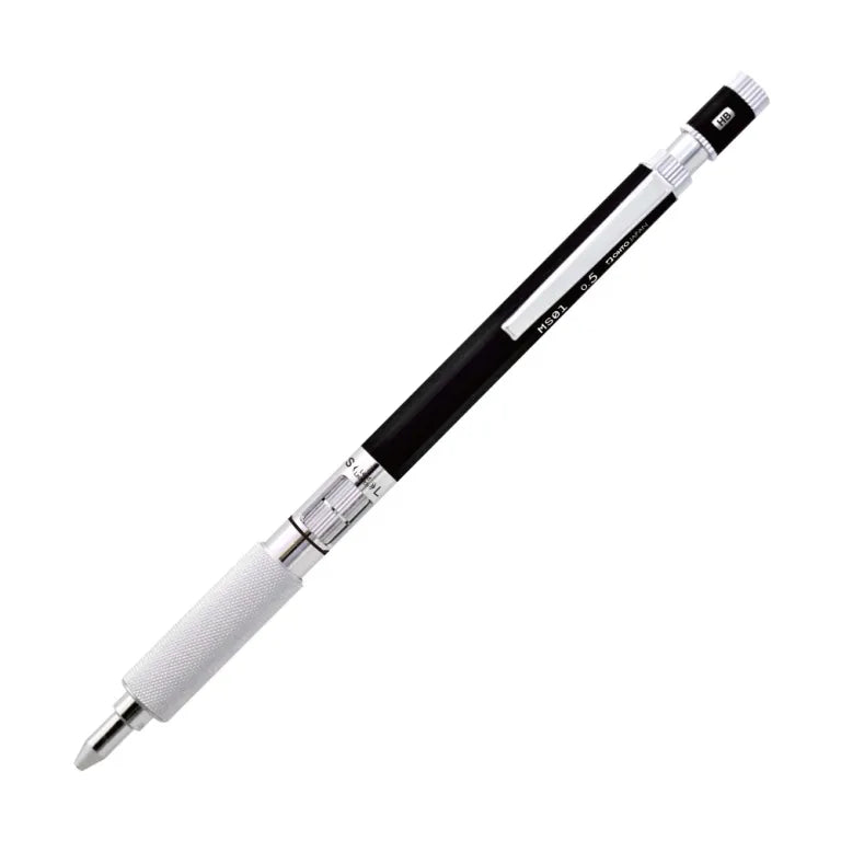 OHTO MS01 0.5mm Mechanical Pencil – Black/Silver/Red