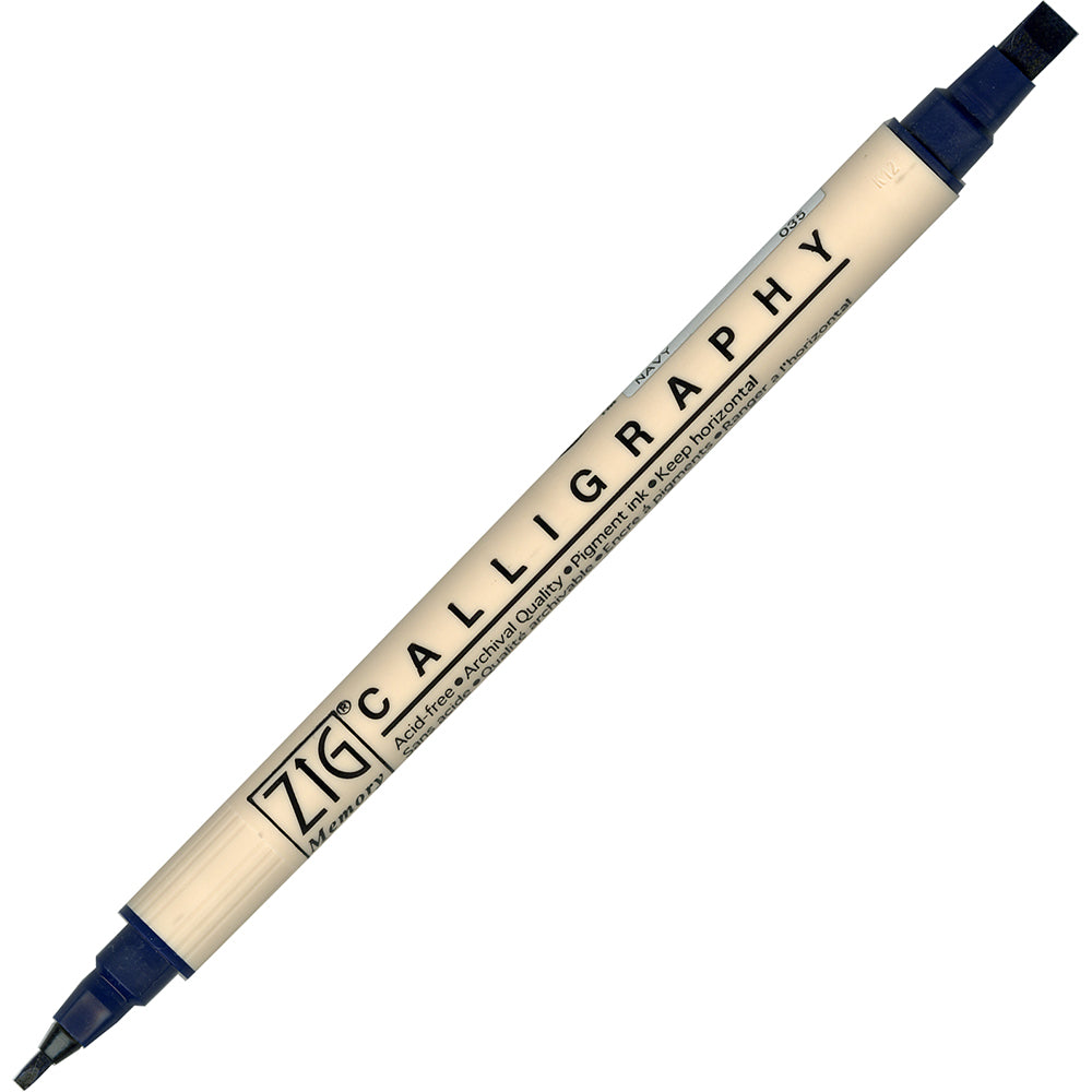 ZIG MEMORY SYSTEM CALLIGRAPHY MARKERS 10 COLORS TIP SIZE: 2 mm & 5 mm