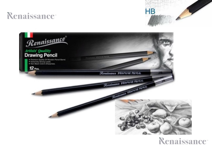 Renaissance HB Grade Drawing Pencil (Pack of 12)