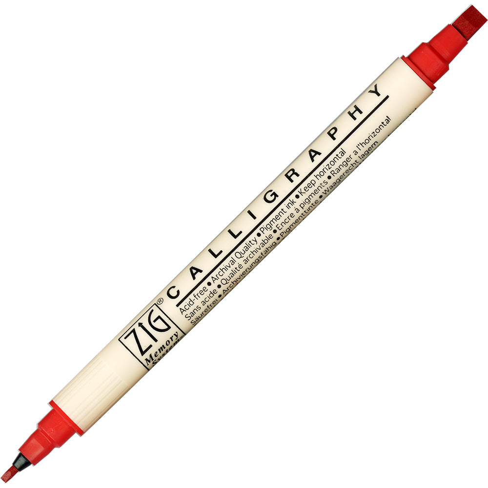 ZIG MEMORY SYSTEM CALLIGRAPHY MARKERS 10 COLORS TIP SIZE: 2 mm & 5 mm