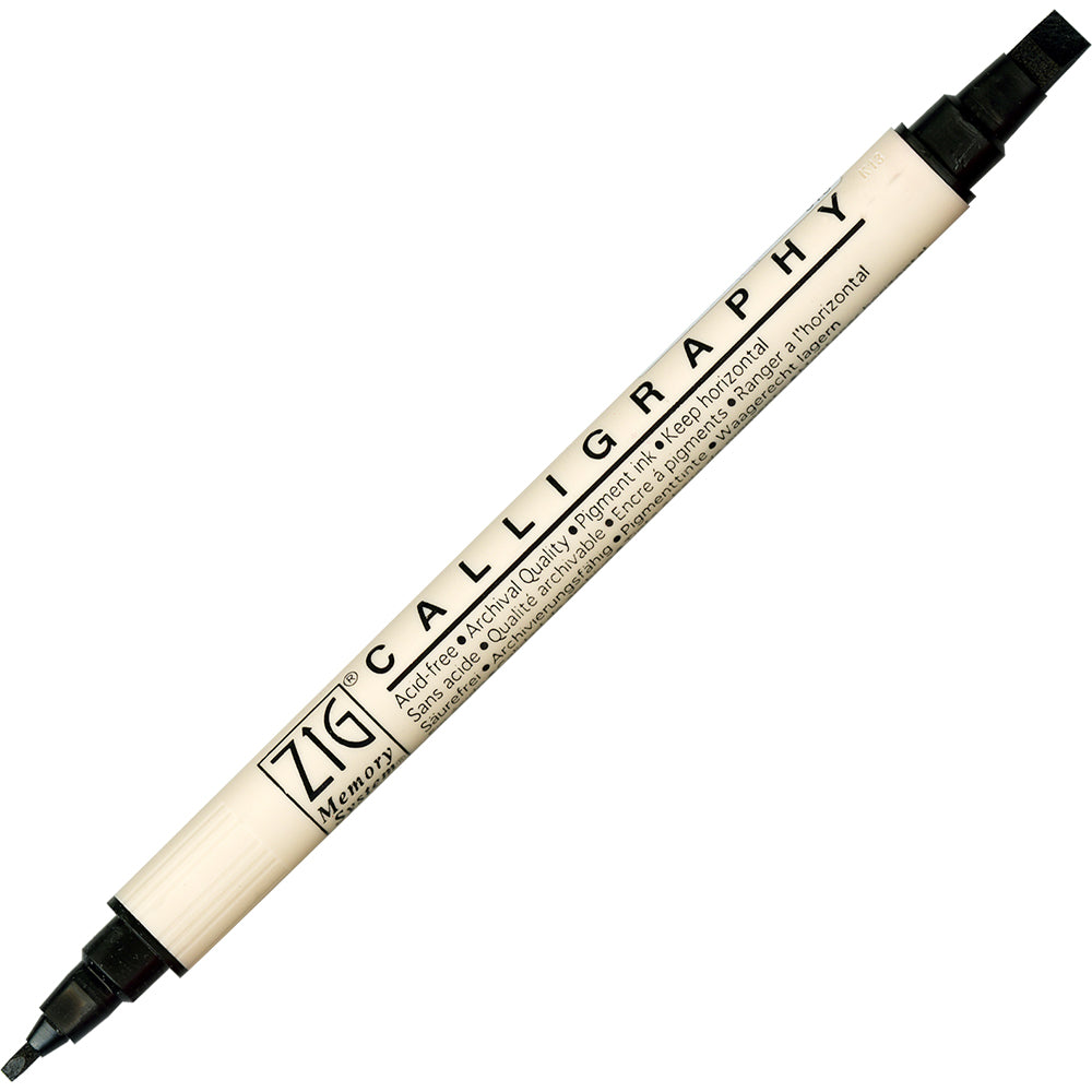 ZIG MEMORY SYSTEM CALLIGRAPHY MARKERS 10 COLORS TIP SIZE: 2 mm & 5 mm