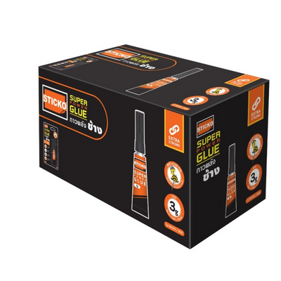 Elephant Sticko Super Glue – 3g Tubes (Pack of 6 or 12 Tubes)