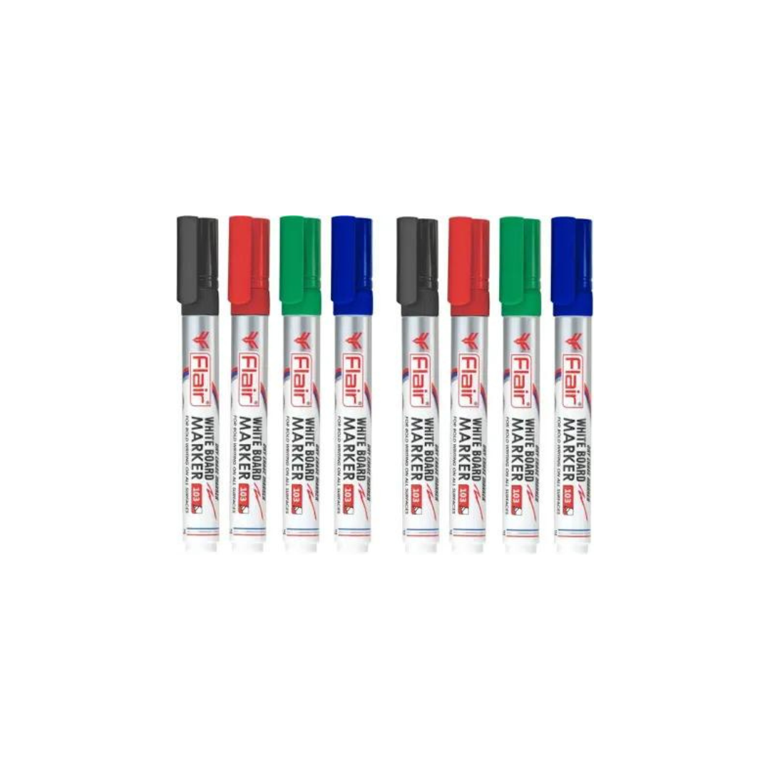 Flair White Board Marker (Pack Of 10)